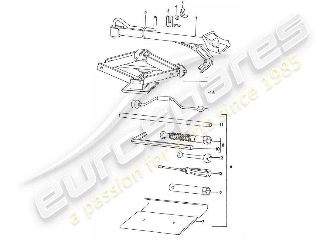 VIEW PARTS DIAGRAMS FROM THE PORSCHE 924 PARTS CATALOGUE a part diagram from the porsche 924 parts catalogue