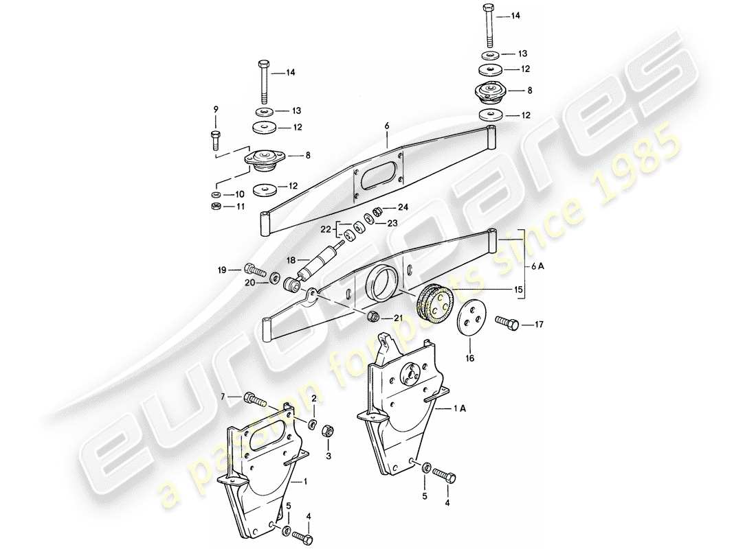 a part diagram from the porsche 1986 (911) parts catalogue