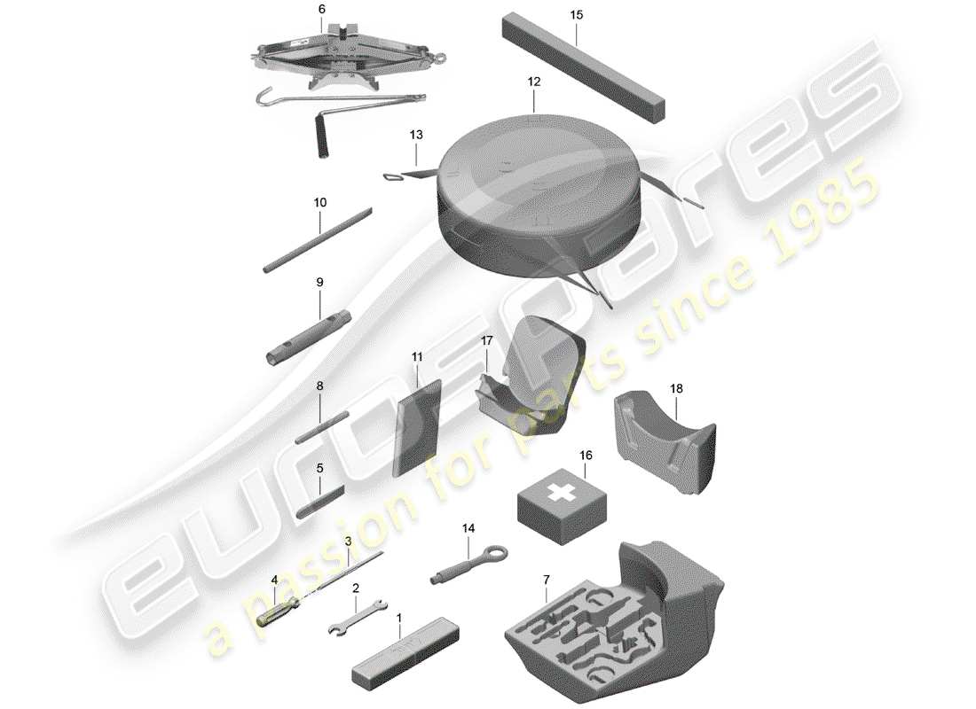 a part diagram from the porsche boxster parts catalogue