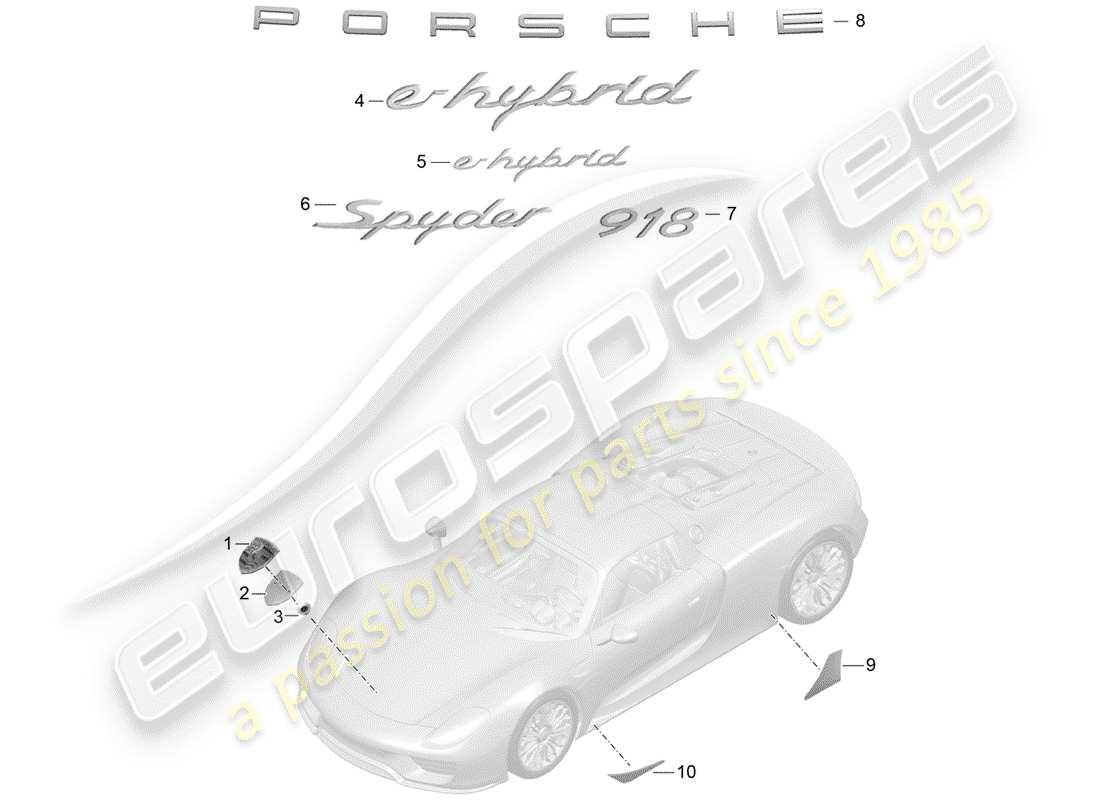 part diagram containing part number 91850482600