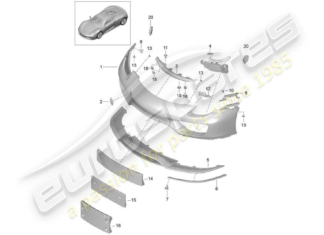 part diagram containing part number 91850553601