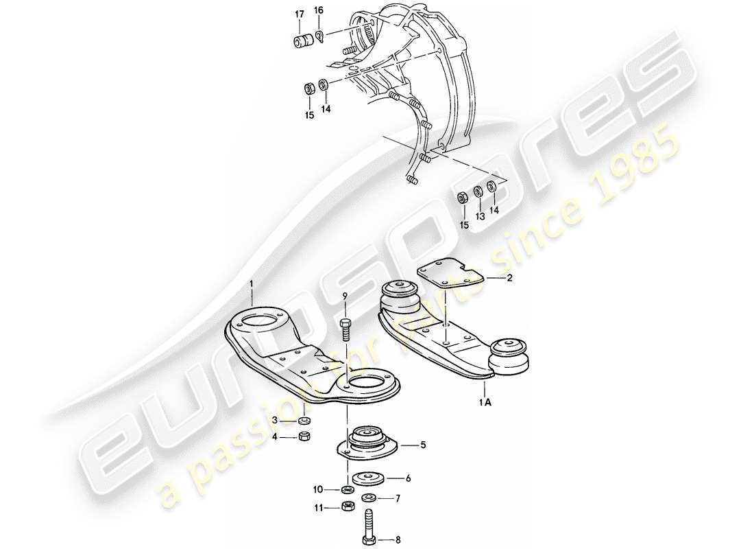 a part diagram from the porsche 911 parts catalogue