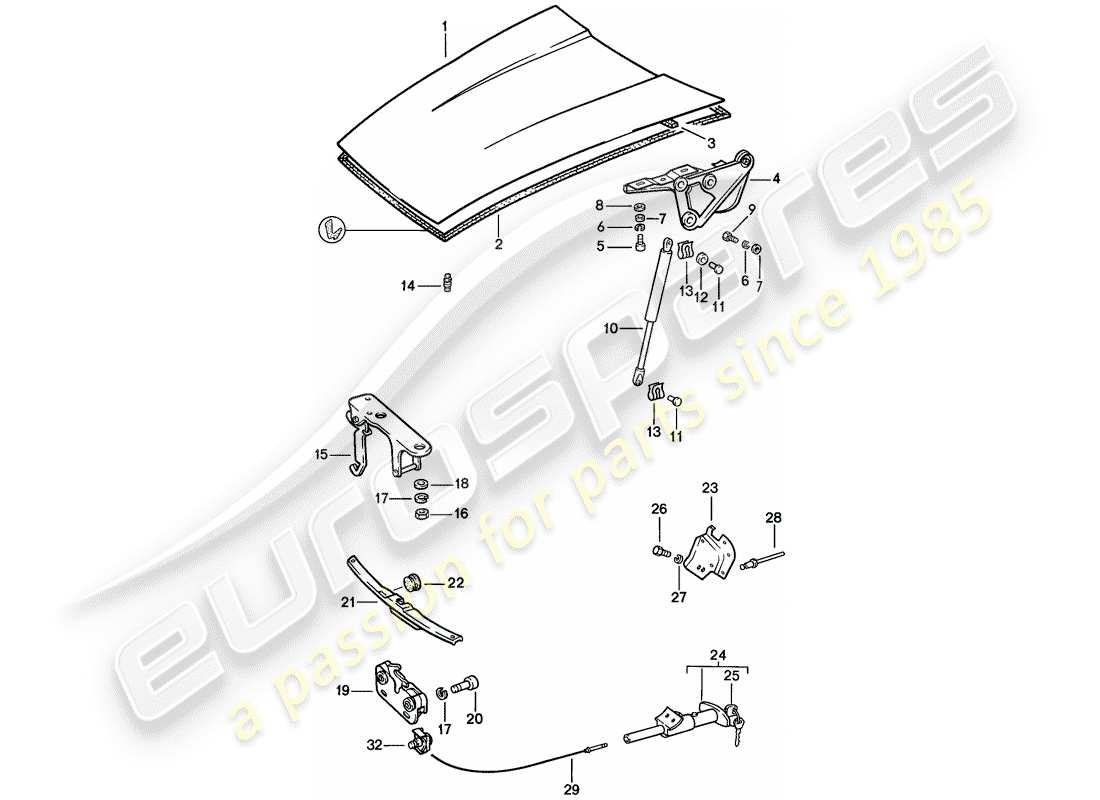 part diagram containing part number 91151107101