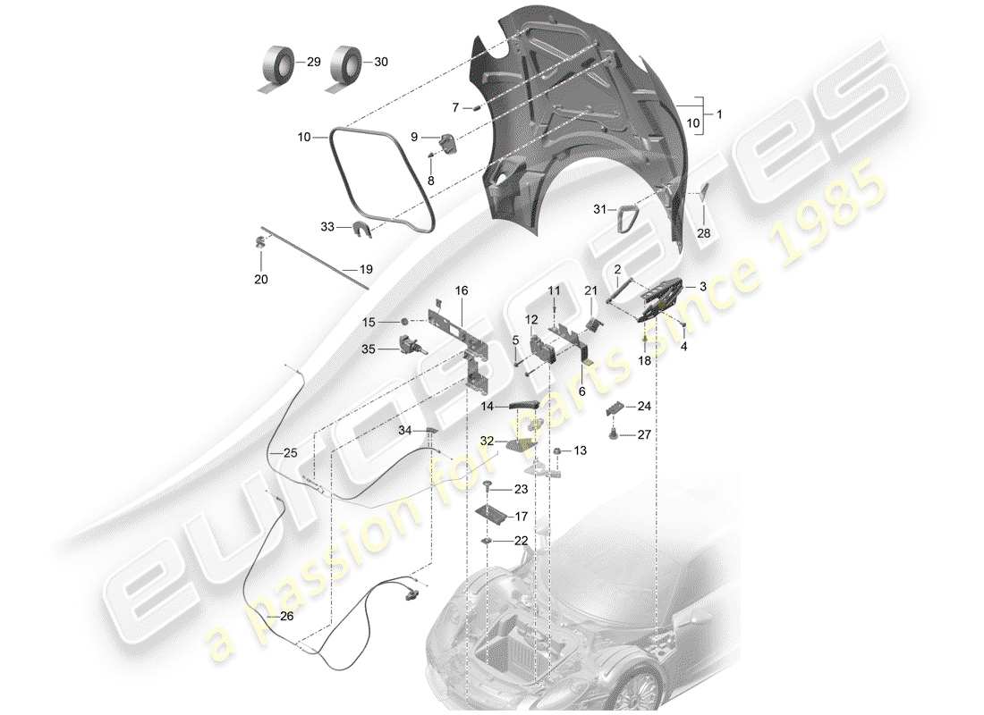 part diagram containing part number 91851115204
