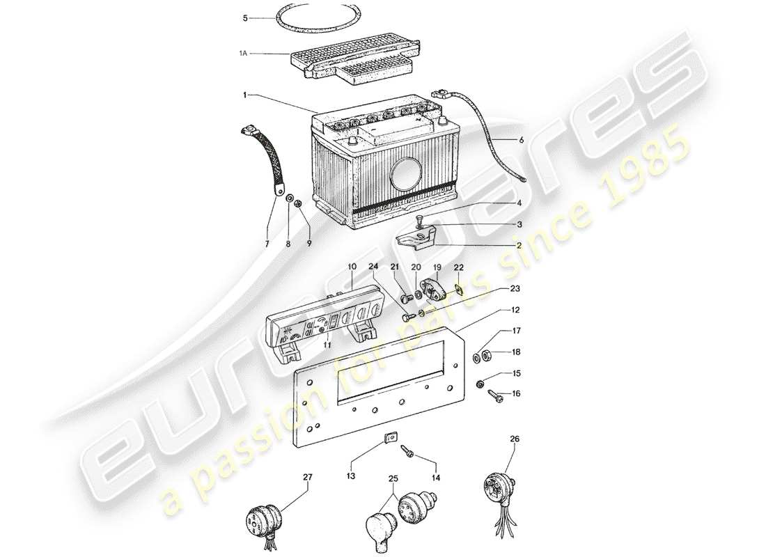 a part diagram from the porsche 914 parts catalogue