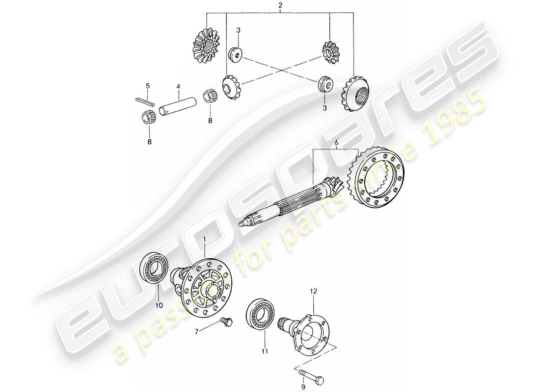 a part diagram from the porsche 1994 (993) parts catalogue