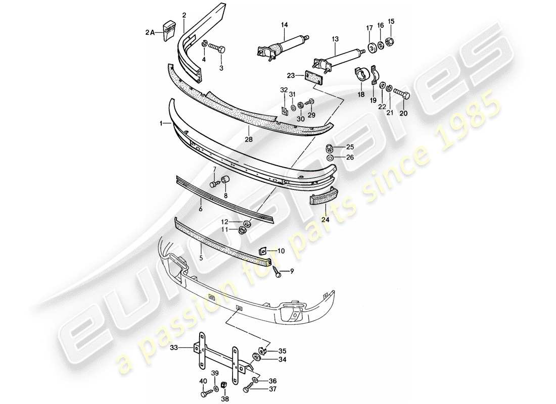 a part diagram from the porsche 1986 (911) parts catalogue