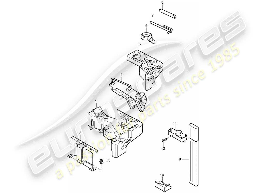 a part diagram from the porsche cayenne parts catalogue