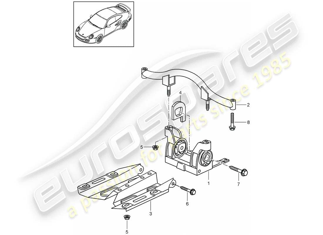a part diagram from the porsche 997 parts catalogue