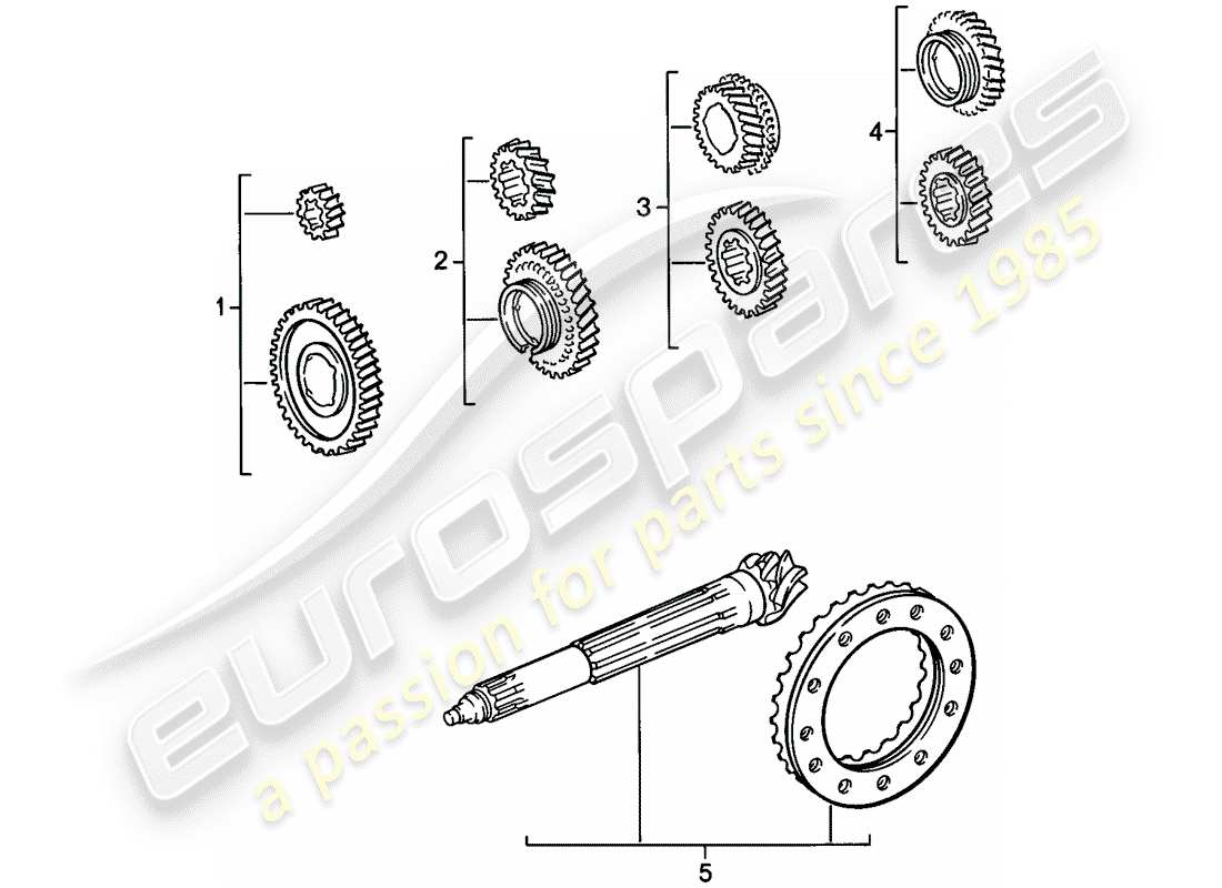 a part diagram from the porsche 1985 (911) parts catalogue