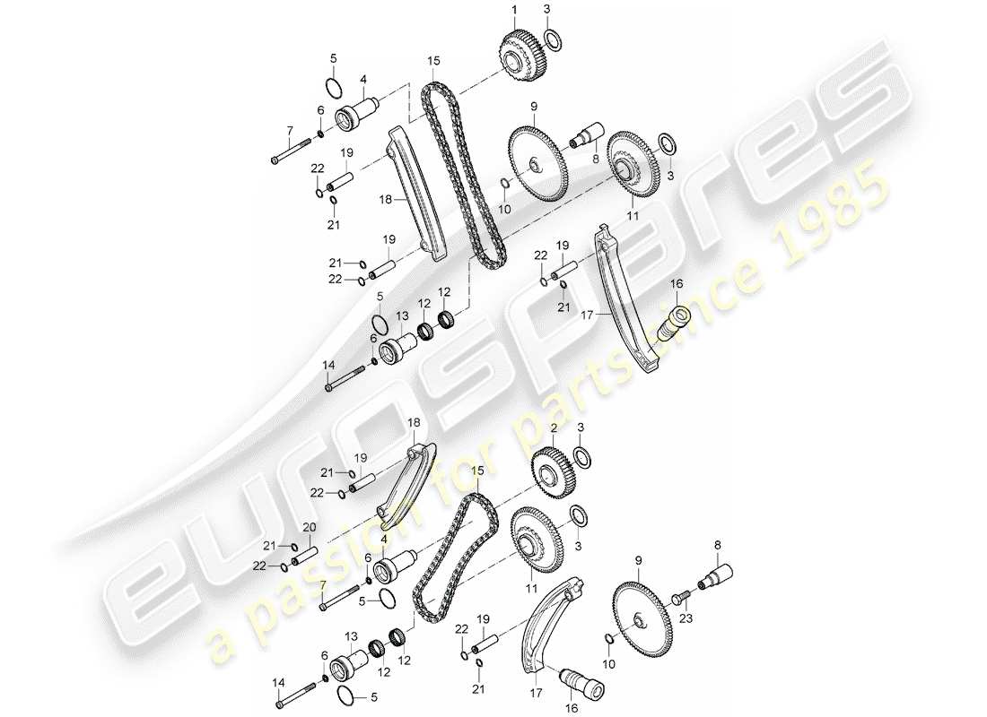 porsche 2004 (carrera gt) valve control part diagram