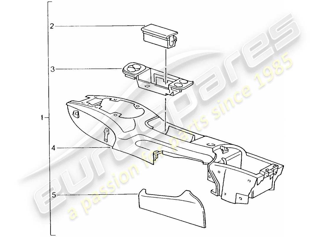 porsche 2005 (tequipment) installation kit part diagram