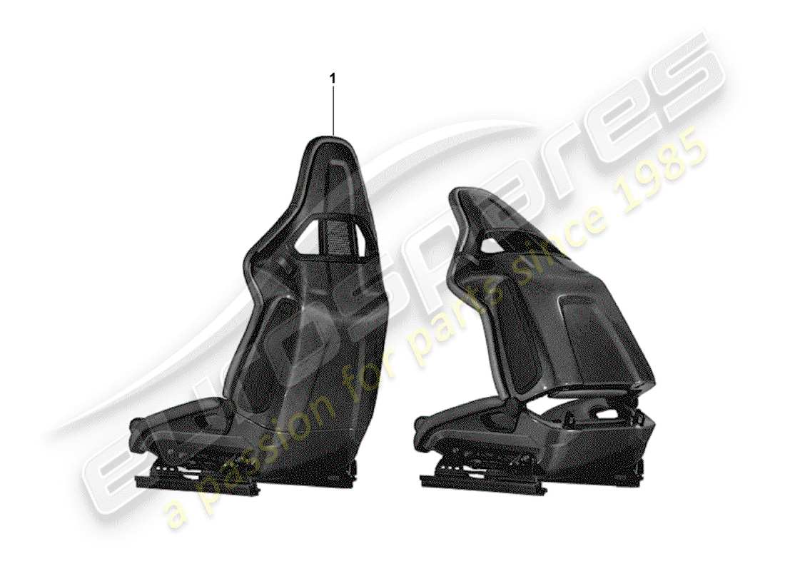 porsche tequipment catalogue (2007) seat part diagram