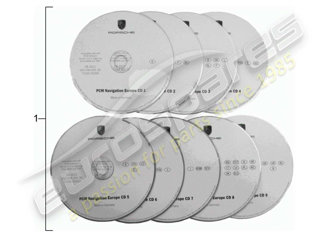 porsche 2006 (tequipment) navigation part diagram
