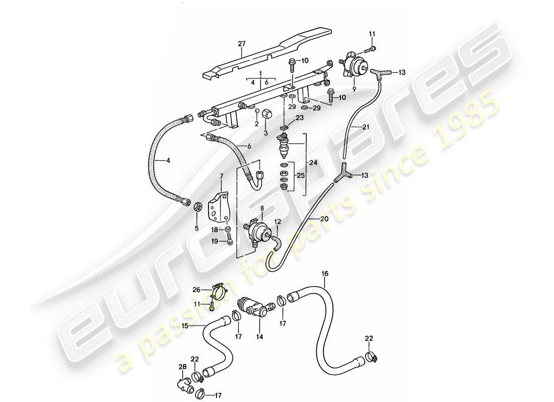 porsche 1989 (944) l-jetronic - 2 parts diagram