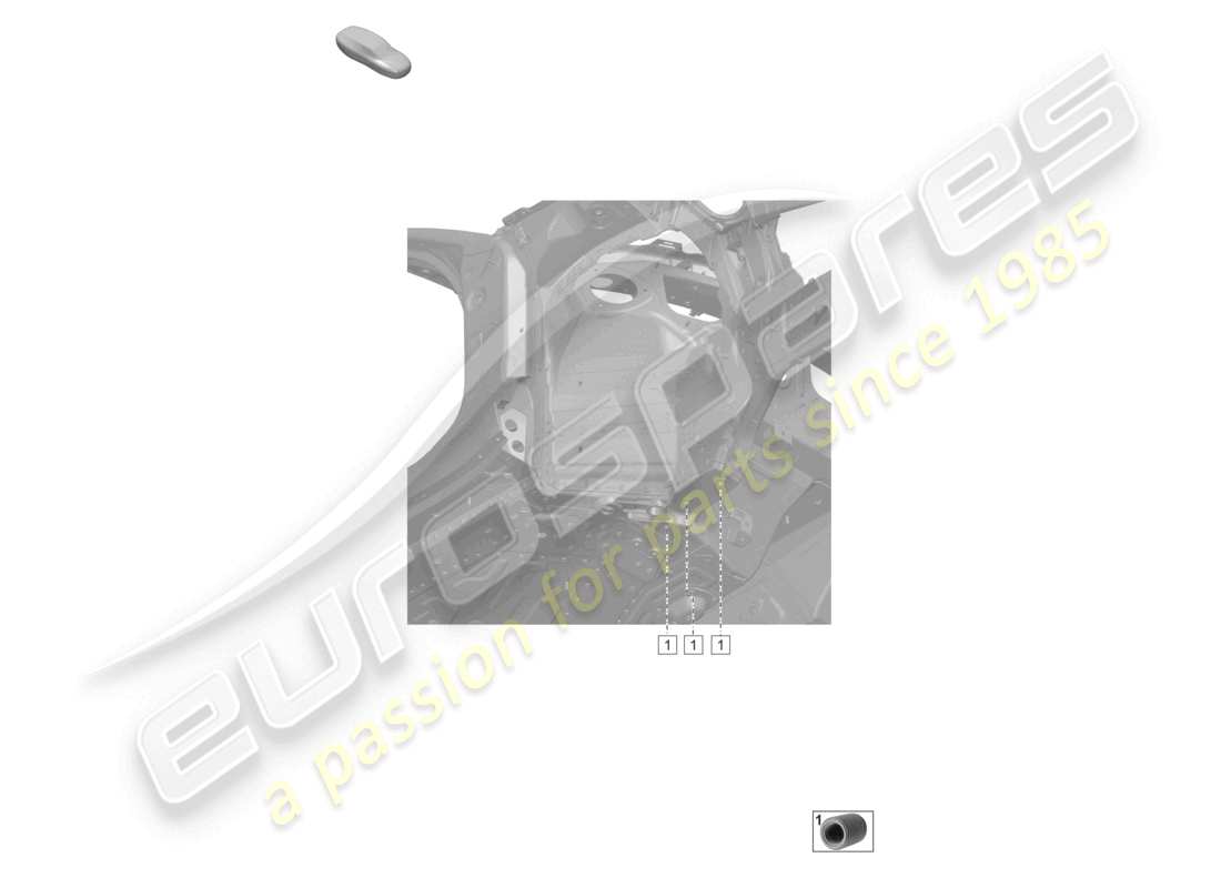 porsche 2019 (992-1) front axle support, lt awd underbody part diagram