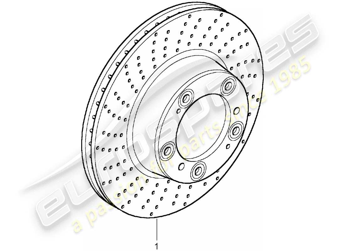 porsche replacement catalogue (2007) brake disc part diagram