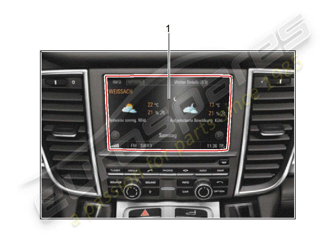 porsche 2016 (tequipment panamera) retrofit package part diagram