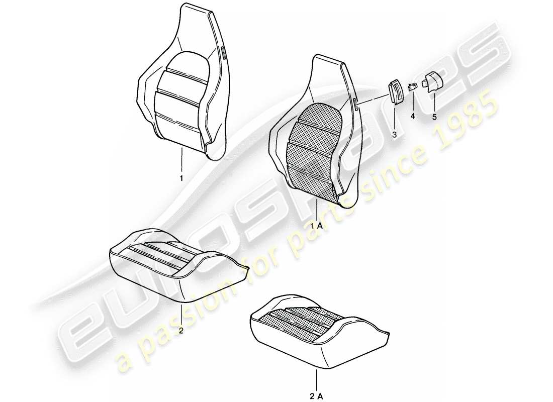 porsche 1984 (928) sports seat - electrically adjustable - cover - heater element - d - mj 1985>> part diagram