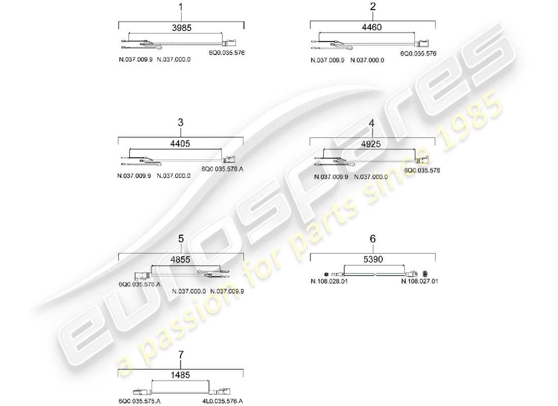 porsche 2020 (macan) connecting line part diagram