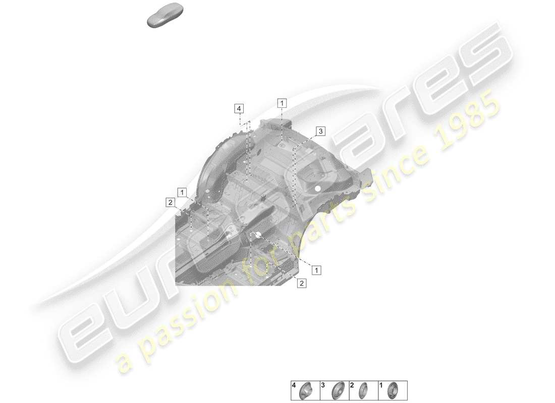 porsche 2019 (992-1) plugs for body part diagram