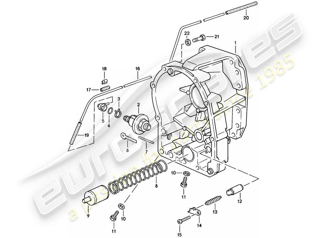 porsche 1983 (928) automatic transmission - transmission case - 3 - d - mj 1983>> - mj 1983 part diagram