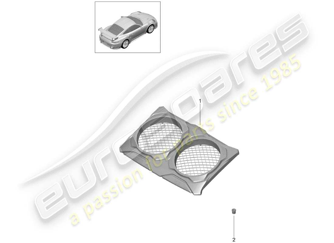 porsche 2015 (991-1 turbo) lining part diagram