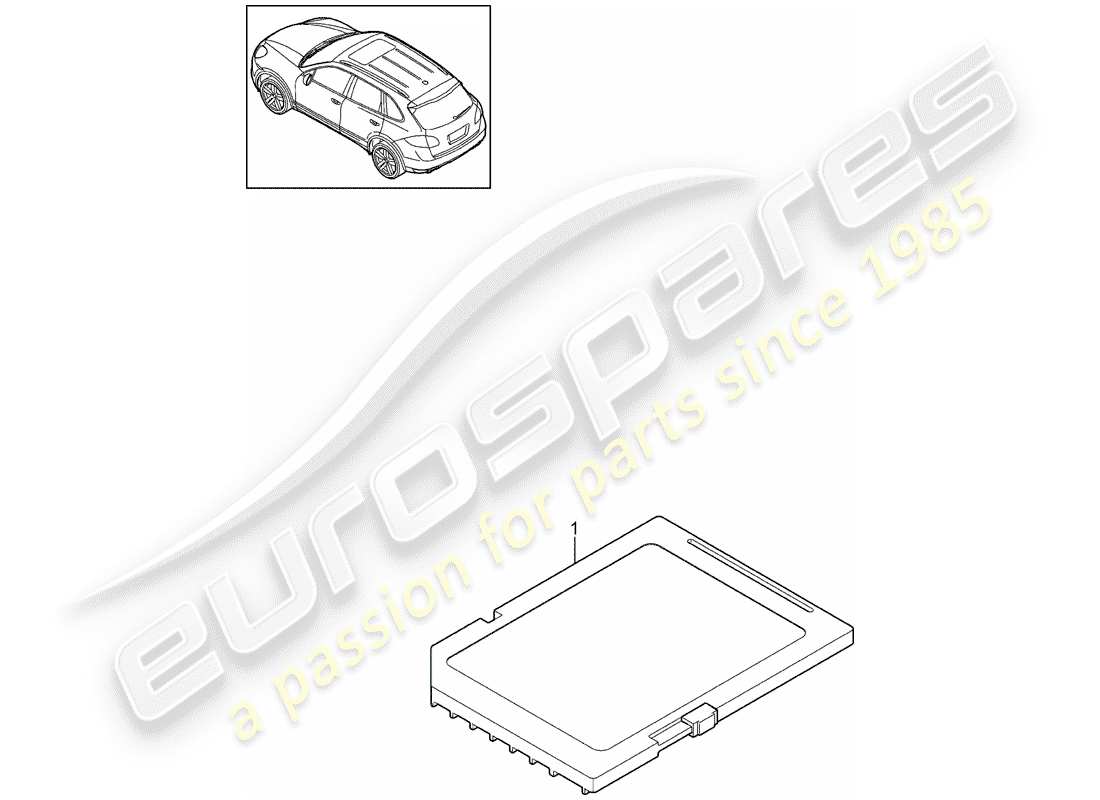 porsche 2016 (cayenne e2 92a) sd memory card for updating part diagram
