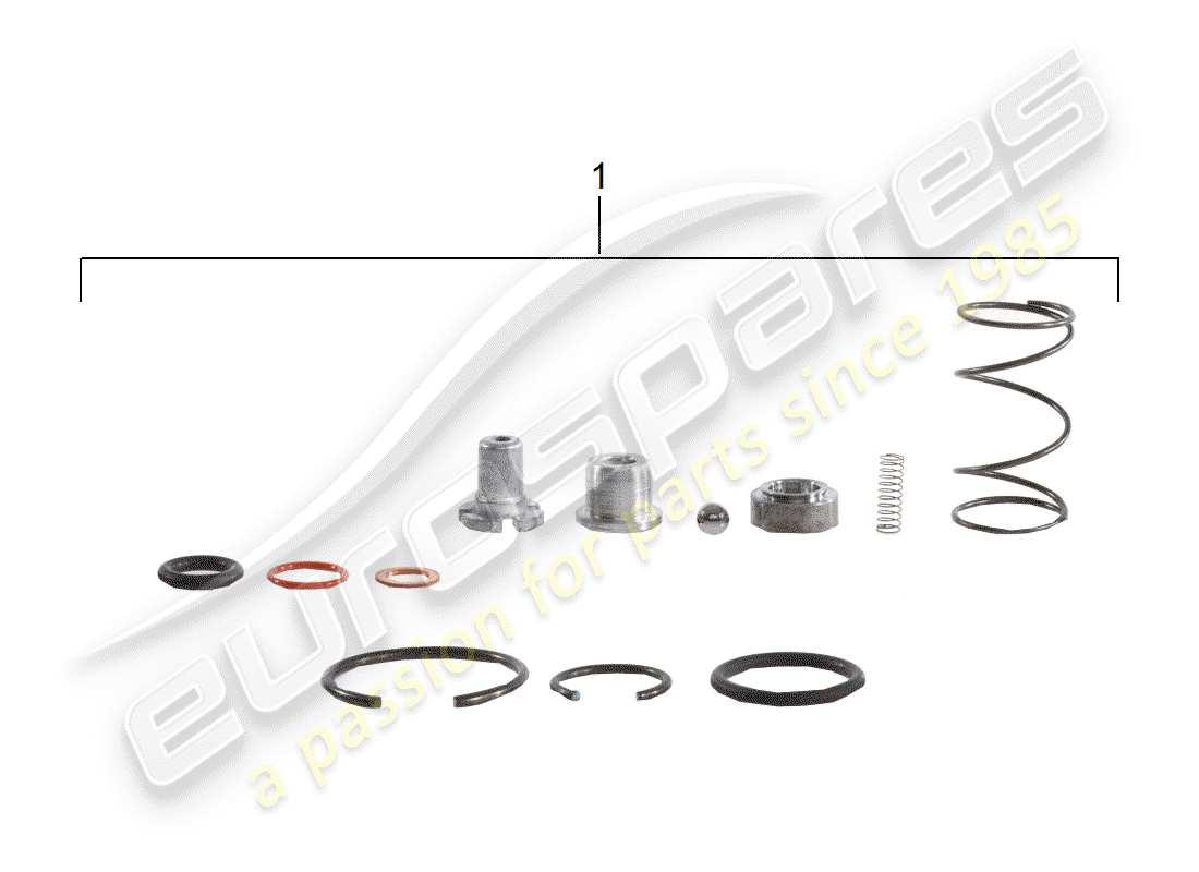 porsche 1971 (911) repair kit - for - tensioner - chain part diagram