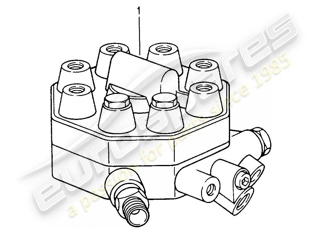 porsche replacement catalogue (1986) fuel distributor parts diagram