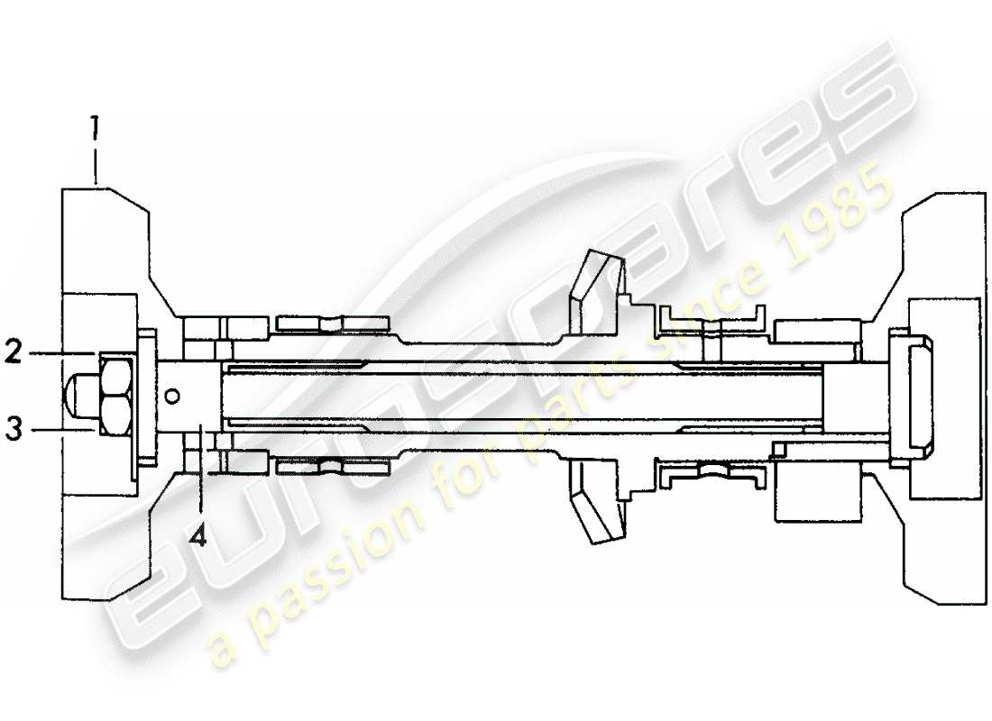porsche 1962 (356b/356c) flywheel weights - for - camshaft - intake part diagram