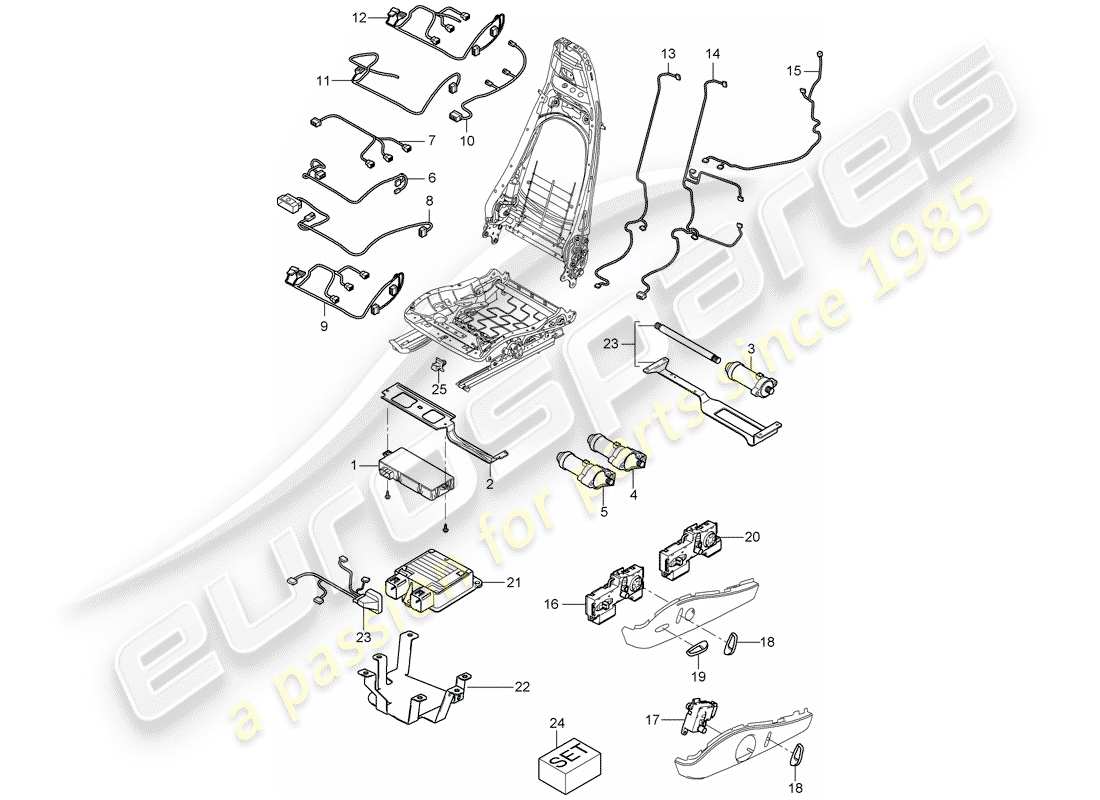 porsche 2011 (987 cayman) wiring harnesses part diagram