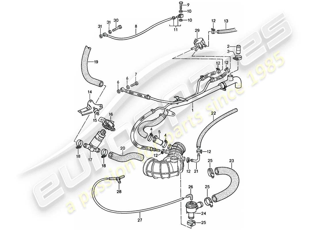 porsche 1986 (944) l-jetronic - 3 - d - mj 1988>> part diagram