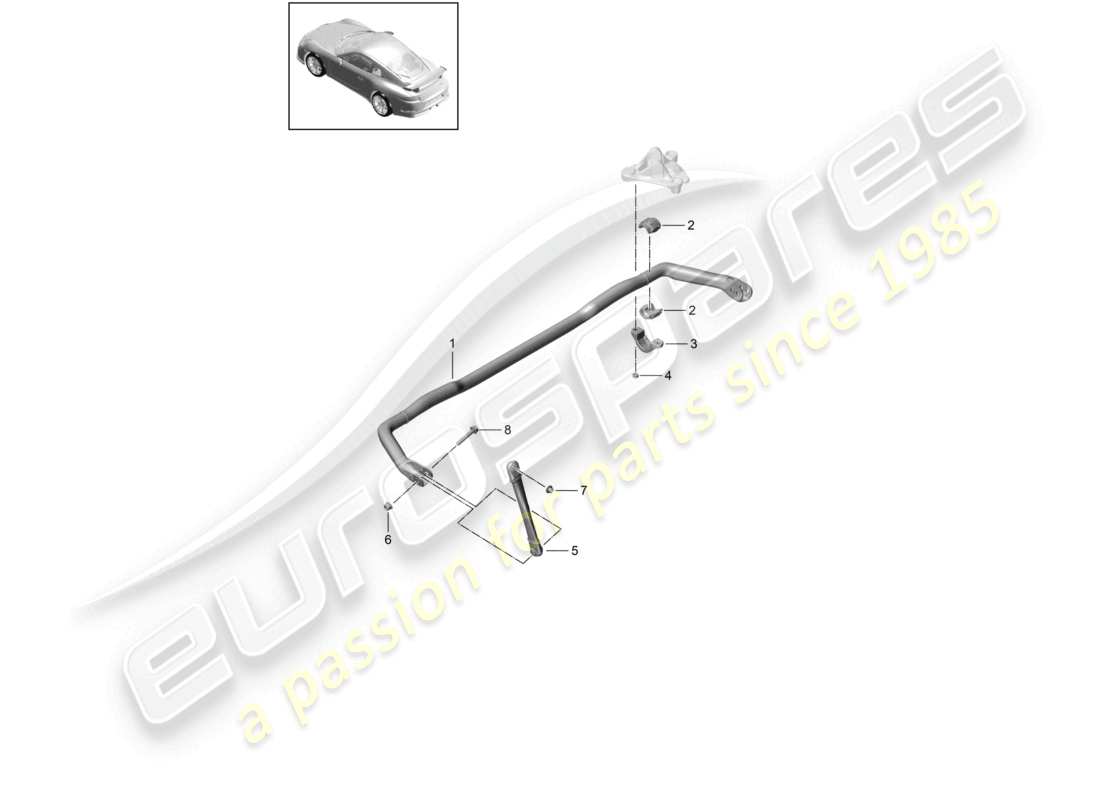 porsche 2015 (991-1 r/gt3/rs) anti-roll bar d - mj 2018>> part diagram