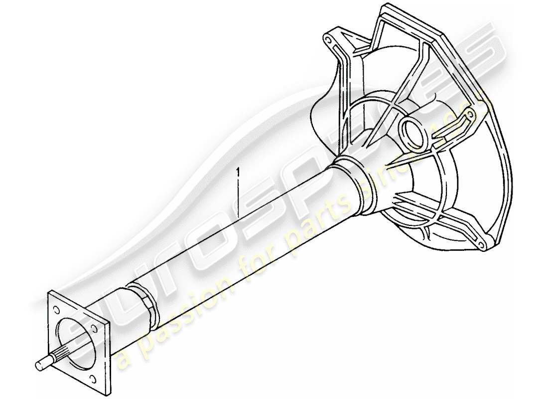 porsche 2008 (refurbished and exchange catalogue) central tube part diagram