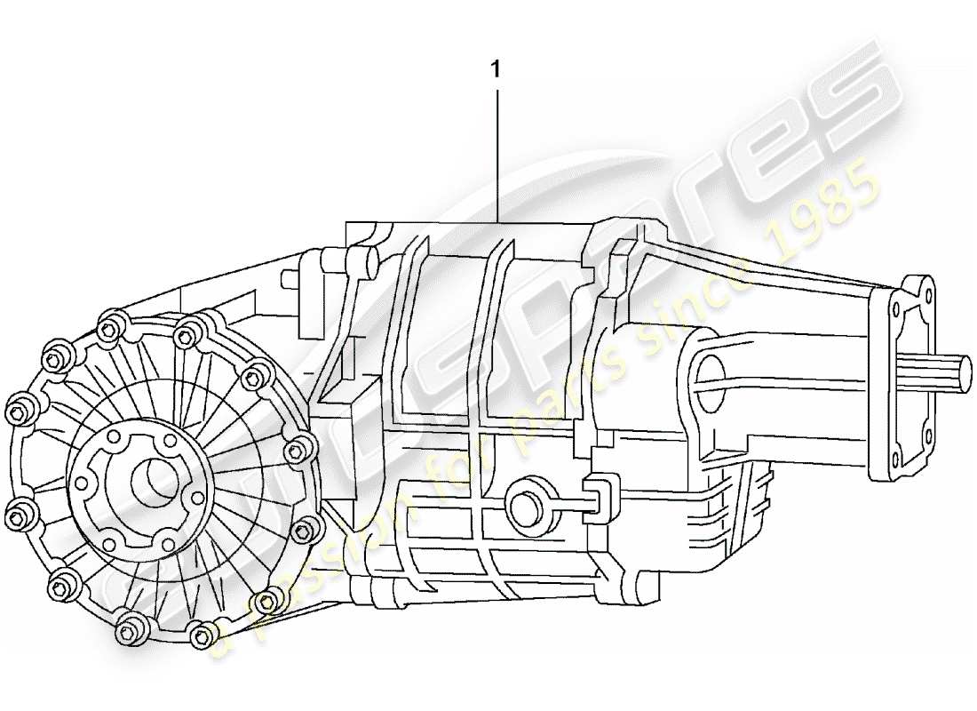 porsche 2008 (refurbished and exchange catalogue) manual gearbox part diagram