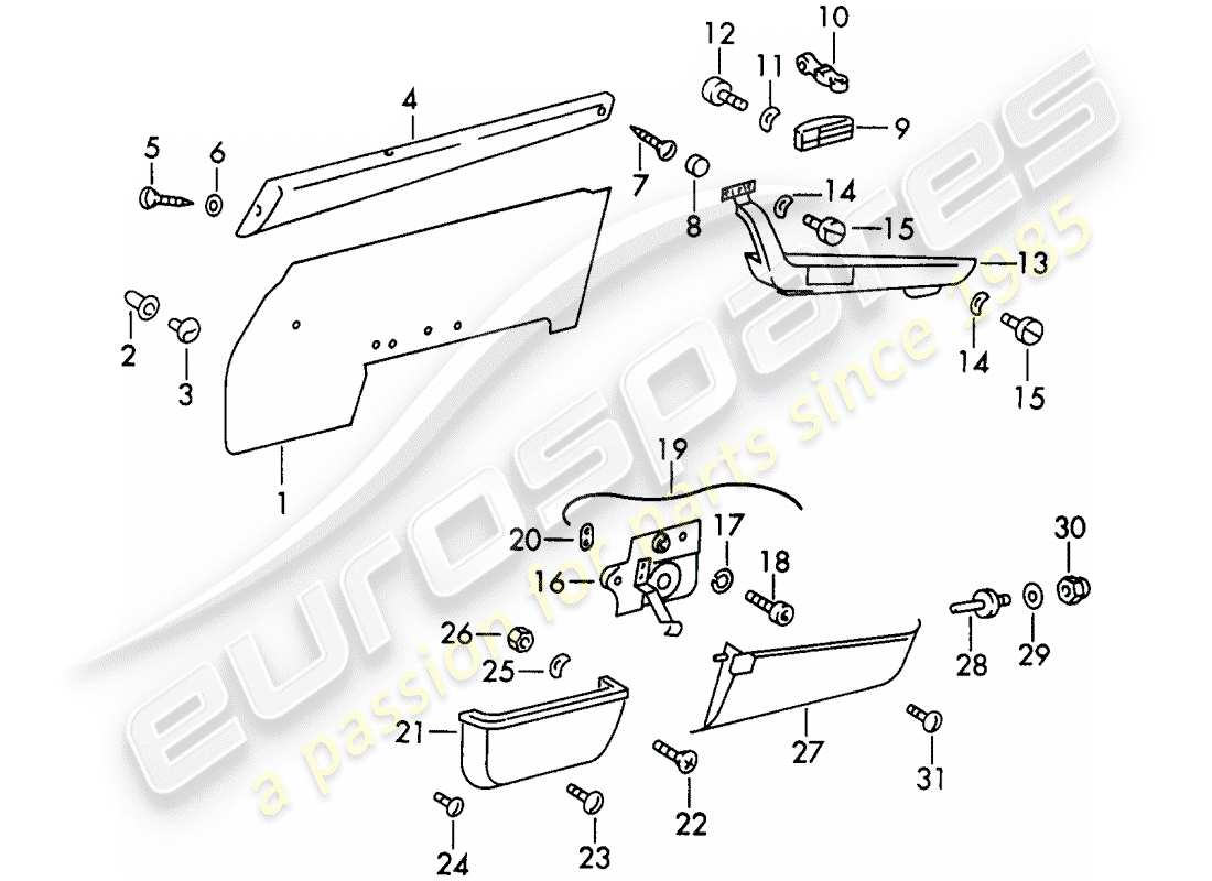 a part diagram from the porsche 1966 (911/912) parts catalogue