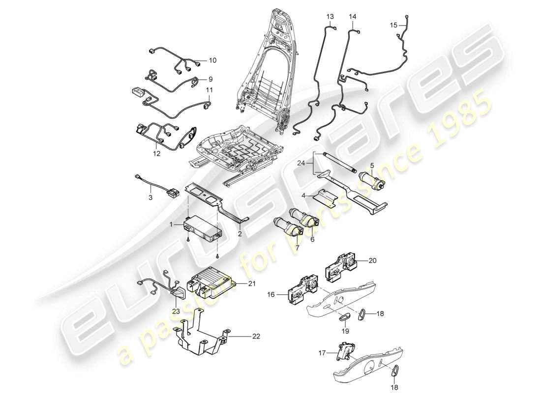 a part diagram from the porsche boxster parts catalogue