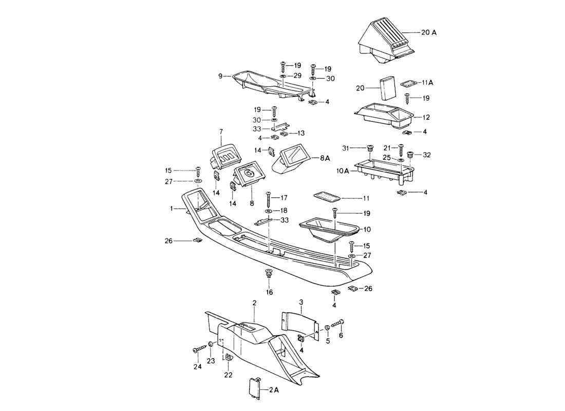 a part diagram from the porsche 964 parts catalogue