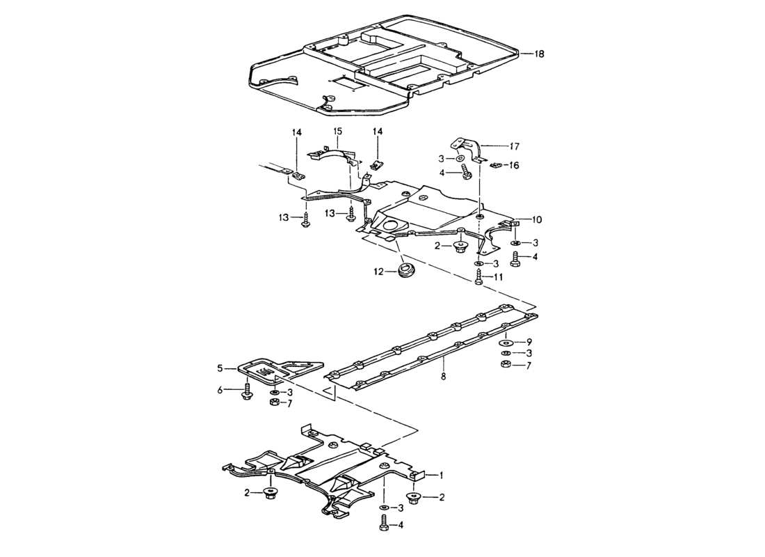 a part diagram from the porsche 964 parts catalogue