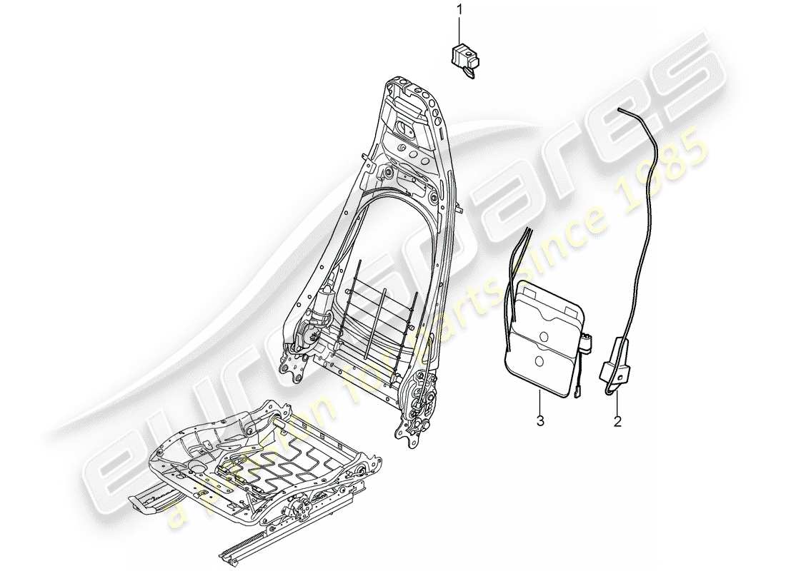 a part diagram from the porsche 997 parts catalogue