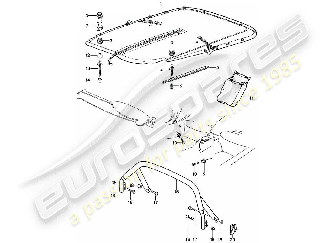 part diagram containing part number 91156109060