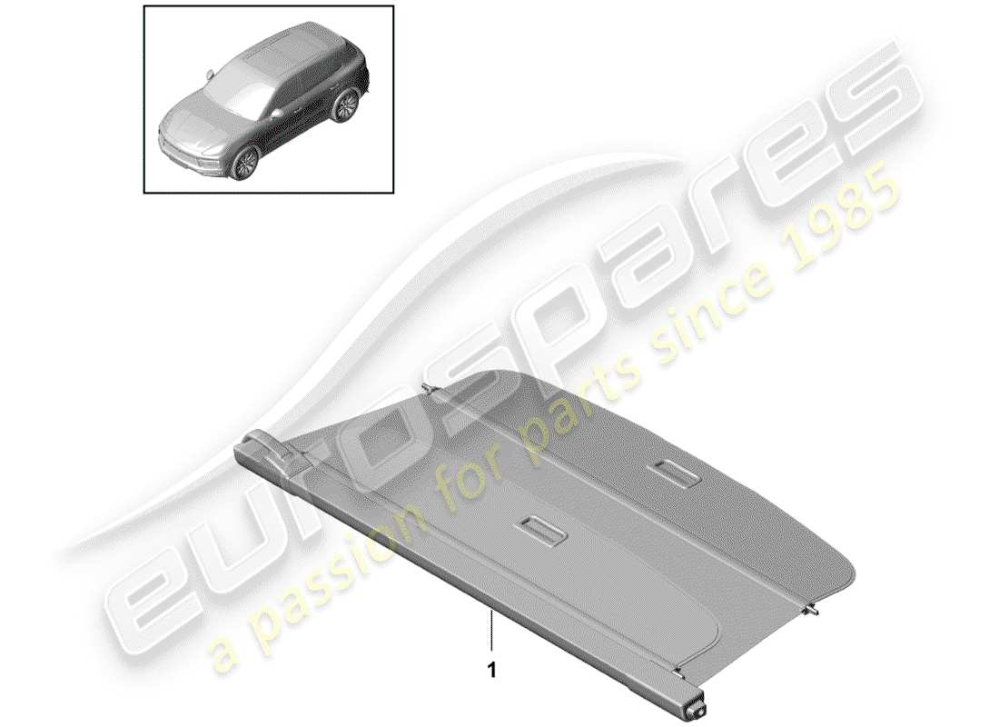 a part diagram from the porsche cayenne parts catalogue