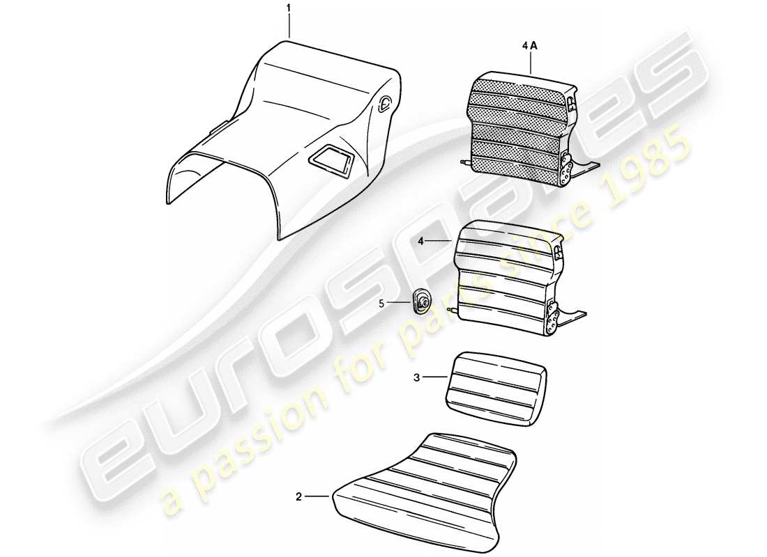 a part diagram from the porsche 928 parts catalogue