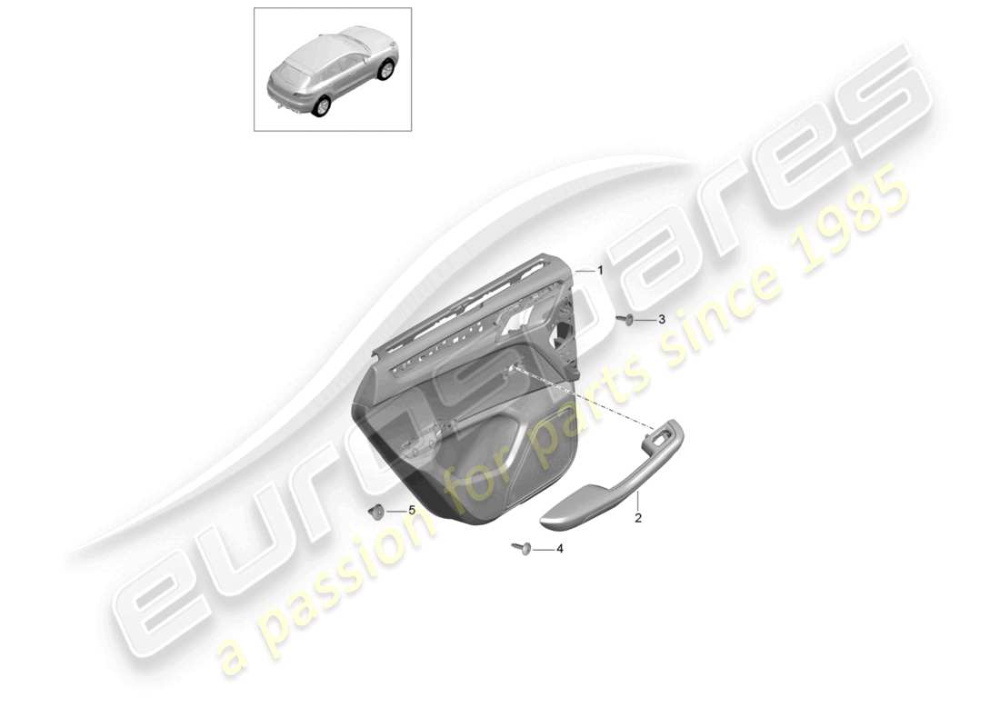 a part diagram from the porsche macan parts catalogue