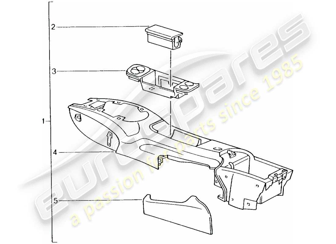 a part diagram from the porsche 2011 (tequipment) parts catalogue