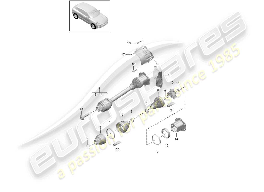 part diagram containing part number pab407720