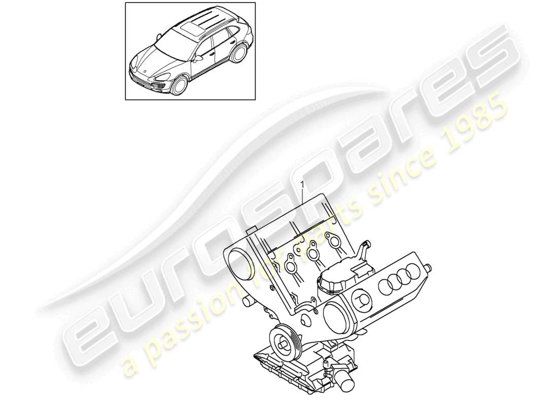 VIEW PARTS DIAGRAMS FROM THE PORSCHE CAYENNE PARTS CATALOGUE a part diagram from the porsche cayenne parts catalogue