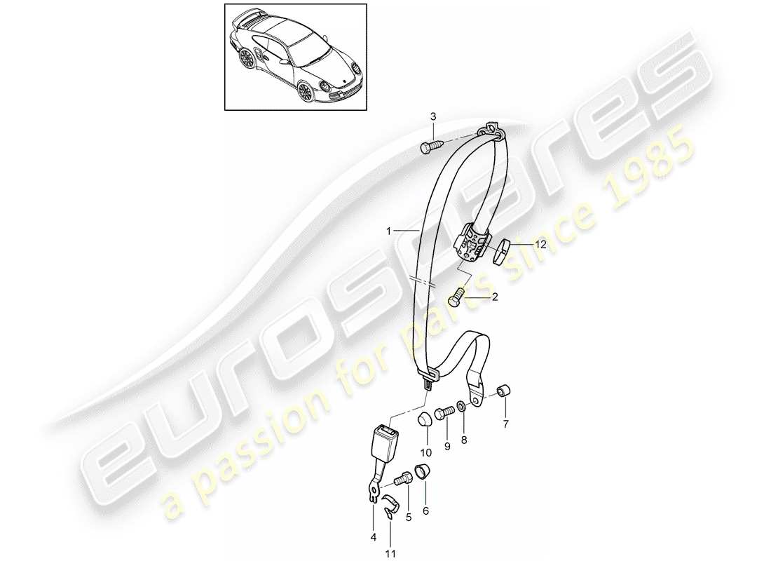 a part diagram from the porsche 997 parts catalogue