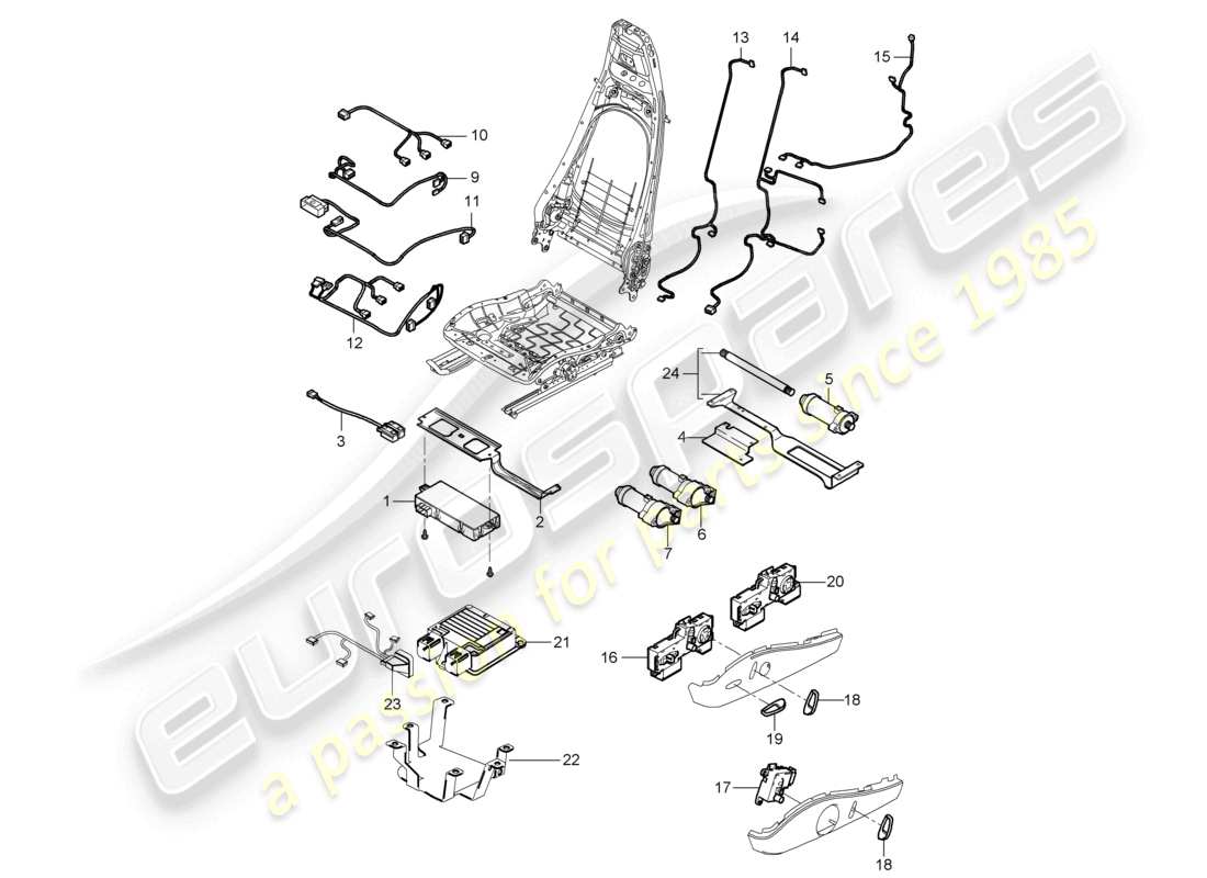 a part diagram from the porsche 2006 (987 boxster) parts catalogue